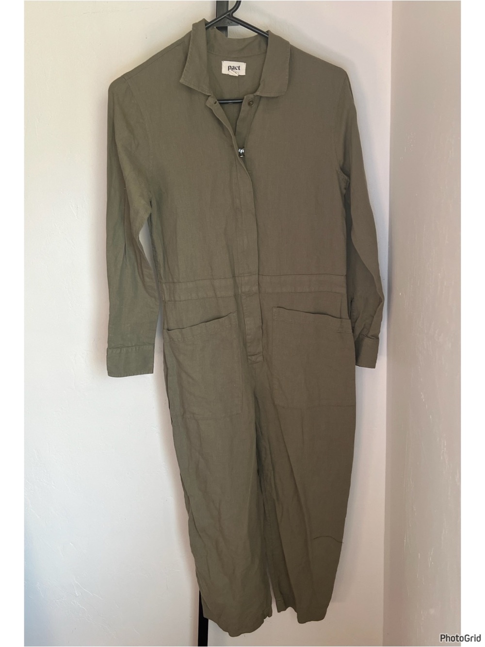 Pact Organic Cotton Hemp Utility Jumpsuit XS
